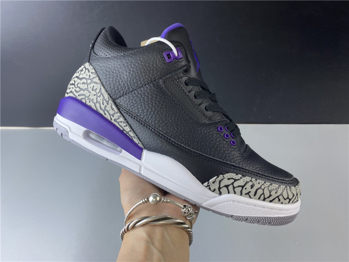 Air Jordan 3 Retro Black Court Purple CT8532-050